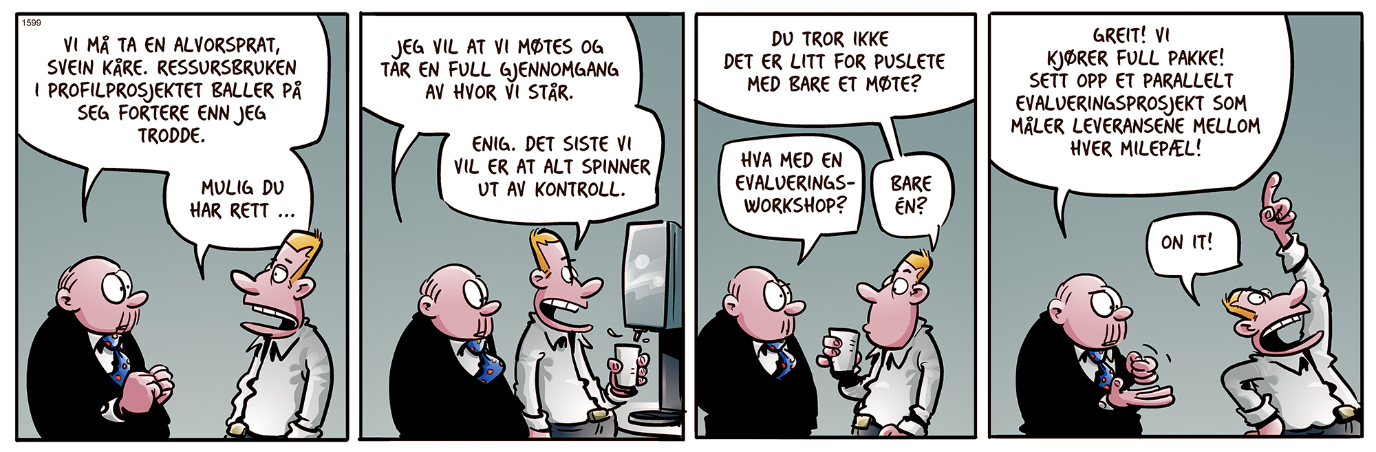 Lunch-tegneserie av Børge Lund i dag (fredag 23. oktober)